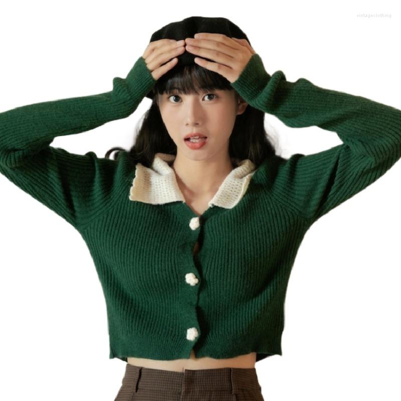 

Women's Knits Short Knitted Cardigan Fashion Korean Retro Women's Clothing