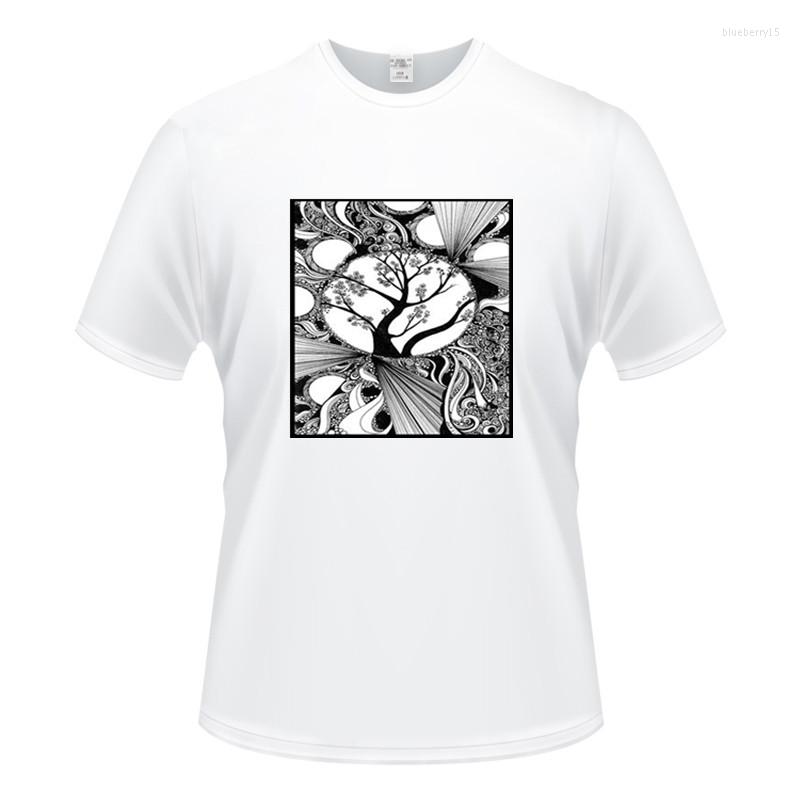 

Men's T Shirts Anime Art Canvas Print Cotton Shirt Men Classical Comfortable Summer T-shirt Short Sleeve Fashion Fitness Basic Undershirt, Black