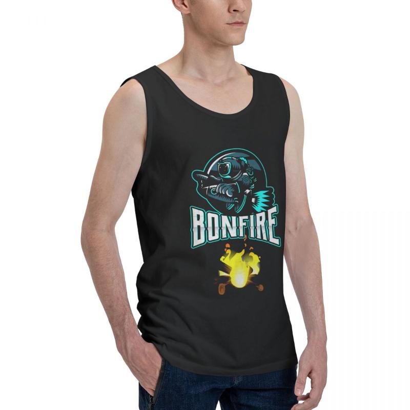 

Men' Tank Tops Bonfire Crypto Top Shirt Cryptocurrency Vest Men Set Humor Graphic Creative Sleeveless GarmentMen, Black