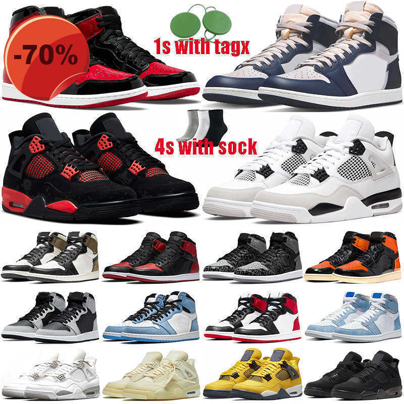 

Sandals 1s 1 jumpman basketball shoe jorda 4 4s Red Thunder White Oreo Bred Patent Dark Mocha University Blue Shattered Backboard Black Cat