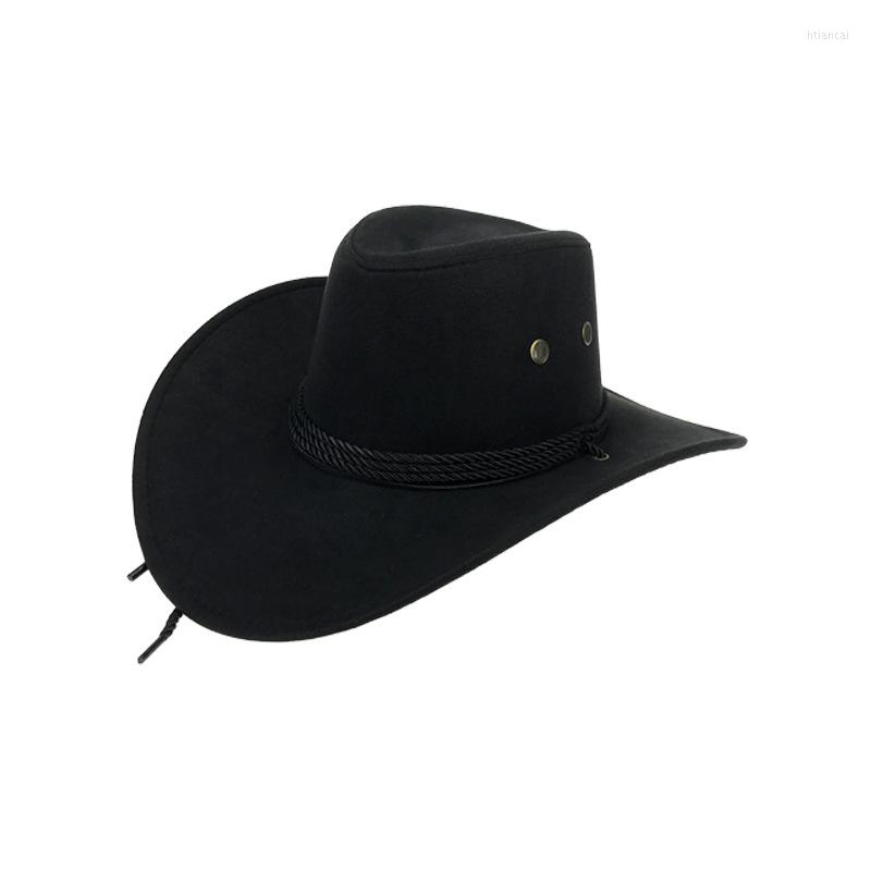 

Berets Classical Unisex Cowboy Hats Women Men Western Hat For Dad Gentleman Lady Sombrero Hombre Jazz Caps, 001