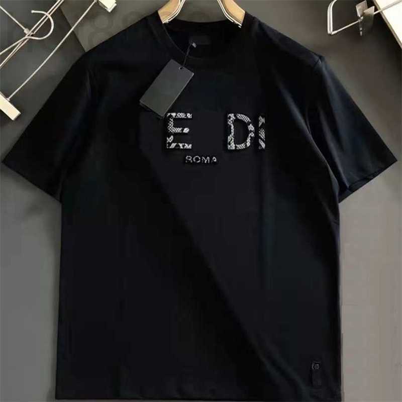 

Men' T-shirts Designer Luxury Mens t Shirt Black White Embroidered Letter Printing Cotton Short Sleeves Selling High-end Brand Clothing -3xl AWJE