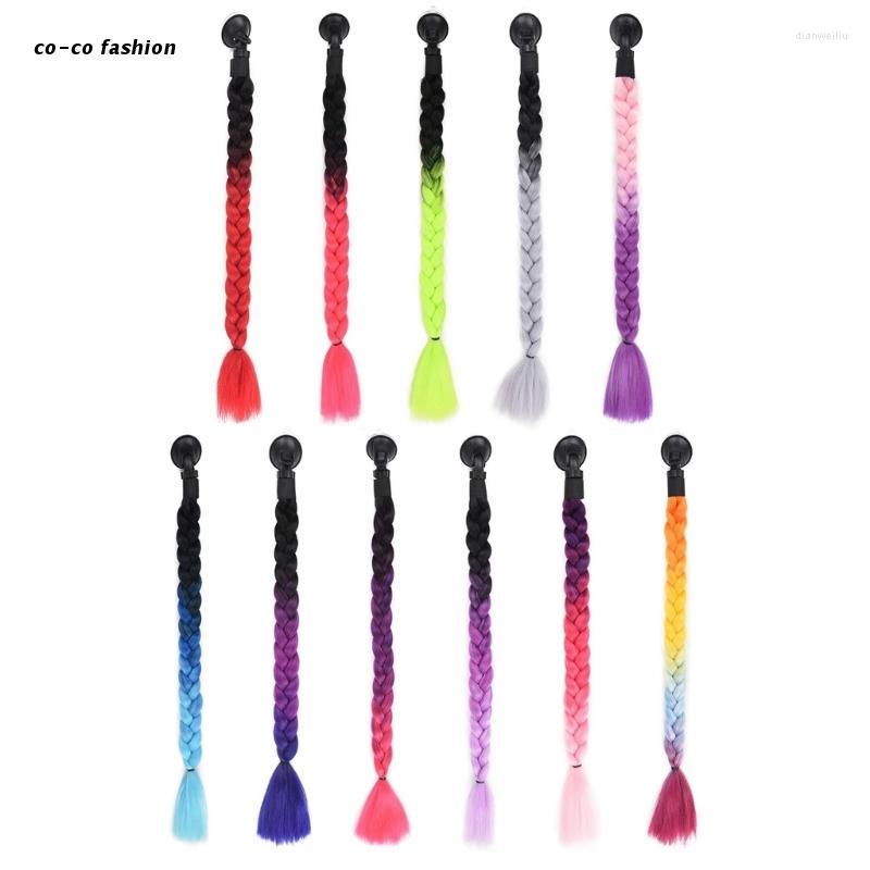 

Motorcycle Helmets 517B Helmet Pigtails Motorcycle- Braids Motorbike Decoration- For Women Girls
