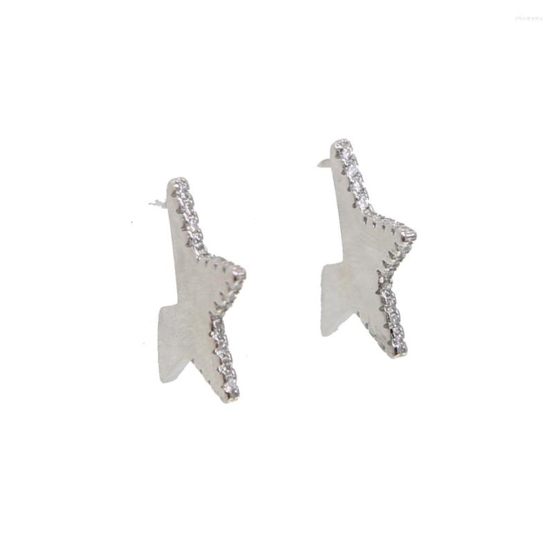 

Stud Earrings Star Plate 925 Sterling Silver Earring Simple Geometric Shape Trendy Chic Jewelry