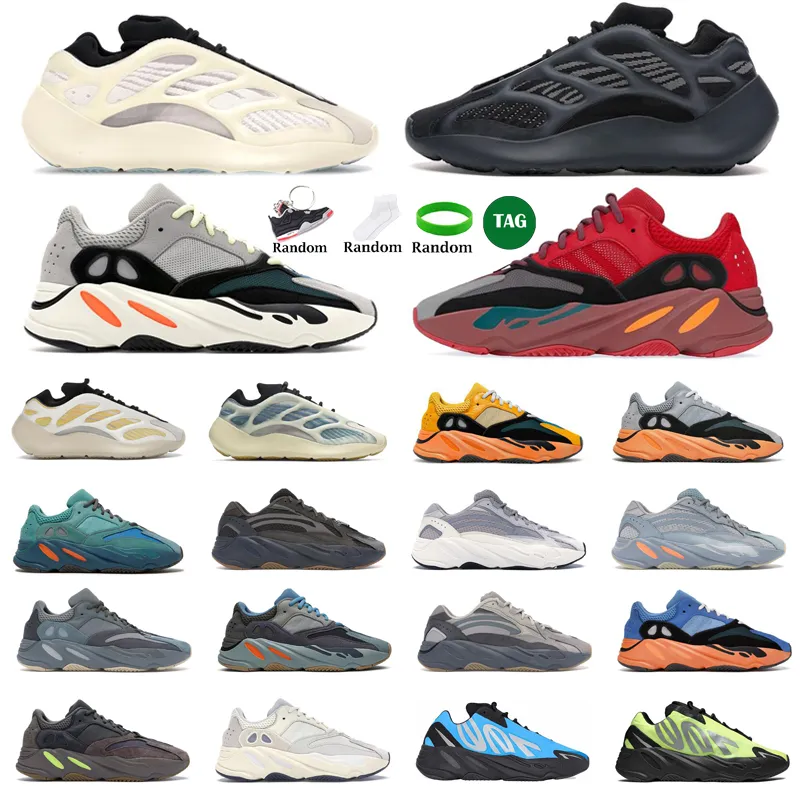 

With Box 700 Running Shoes Wave Runner Cream Sun Bright Mauve Hospital boosts''yezzies''700s sneakers Blue Static Analog Vanta women sneakers mens trainers sport s aI