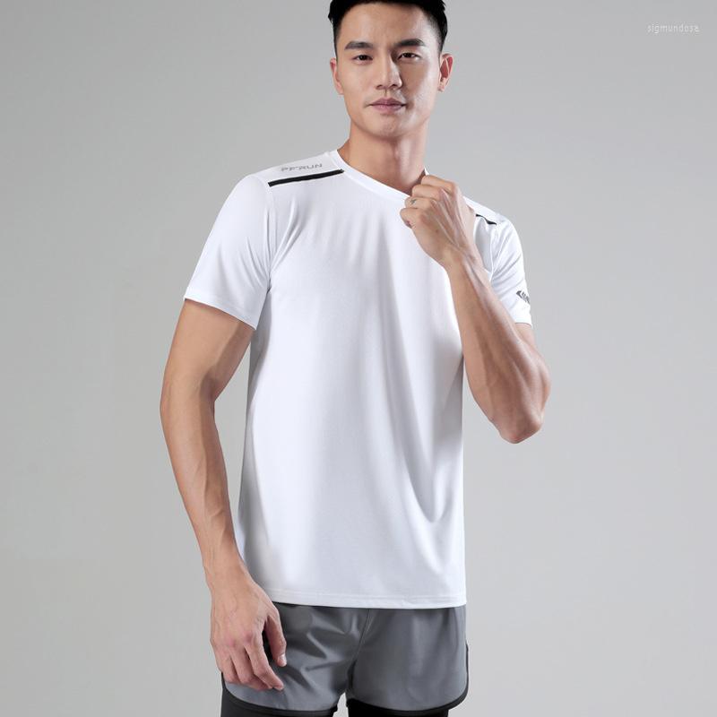 

Active Shirts 2023 Sports Short Sleeve Men' Summer Ice Cooling Fast Dry Clothes Fitness Running Leisure T-shirt, Black