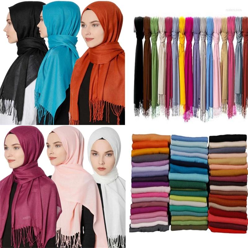 

Ethnic Clothing Women Hijab Scarf Thin Shawls Wraps Lady Solid Female Stoles Long Cashmere Pashmina Foulard Head Scarves Turban Abaya