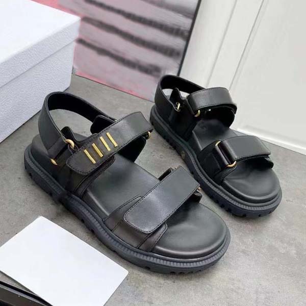 

New Top-level Woman sandals Luxury Crystal Calf leather Classic Fashion Super Star Casual Slipper Designer Women Platform sandal Size 35-42 With box, 4#