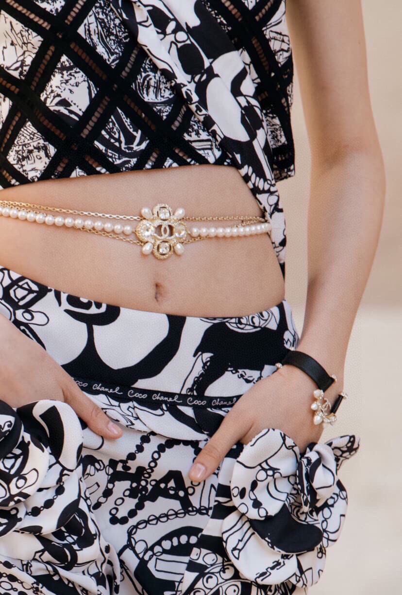 

Camella luxury brand Belly Chains and necklace New in Luxury fine jewelry Body chain for womens k Gold Designer TTOD INS Valentins gift