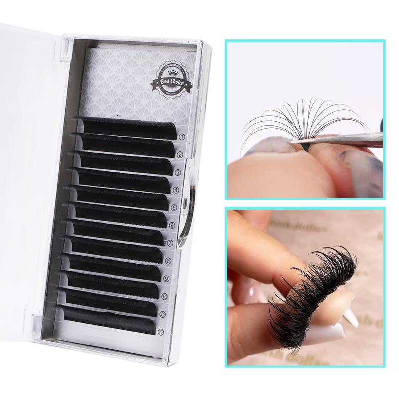

False Eyelashes Professional Fast Easy Fanning Volume Lashes Extension 0.03 Thick Premade Fans Cluster Individual In Bulk Wholesale