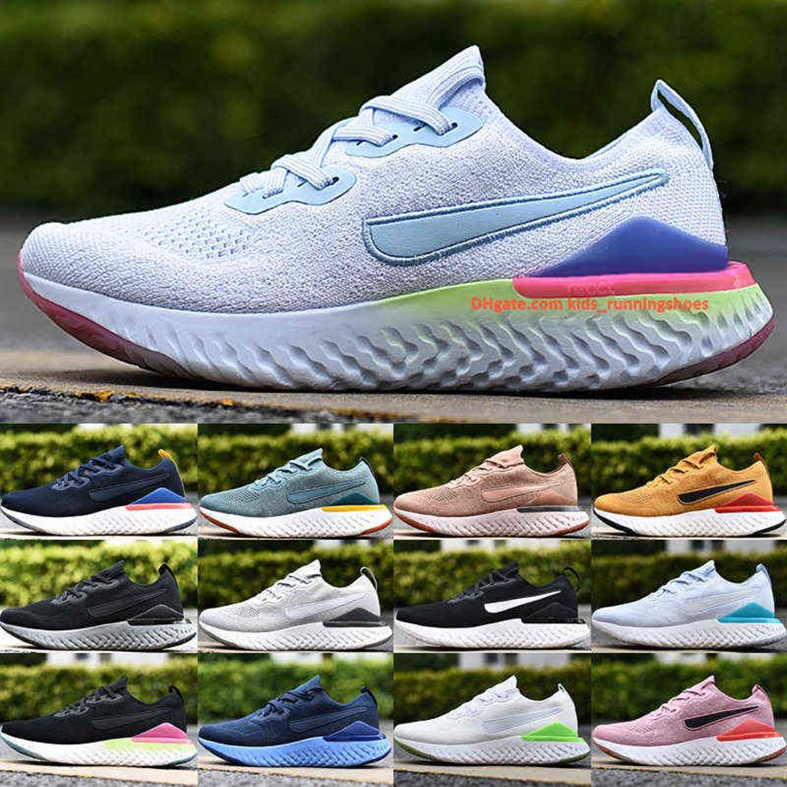 

Classic Epic Reacts Knit 2 Running Shoes High Quality Men Women Sneakers Platinum Tint Black Pink Blast Light Blue Sports Trainers279H, C04 rose gold