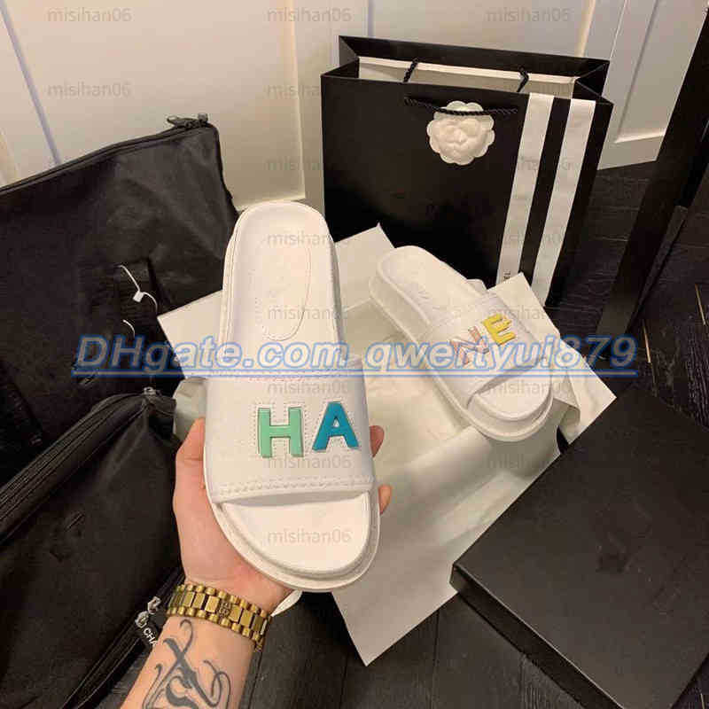 

qwertyui879 Slippers Women Slippers Summer Sandals Platform Shoes Fashion Designer Indoor Slippers 021923H, Navy blue