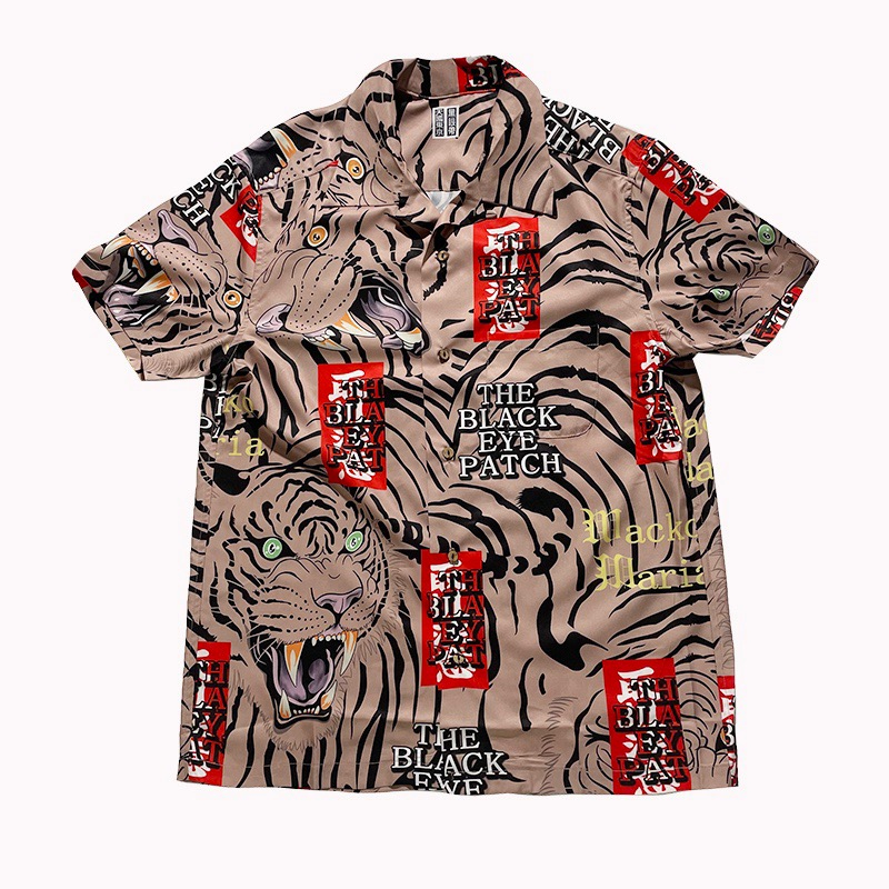 

2023ss Shirts Men Women Vintage Print Hawaii T-shirt Top Tees