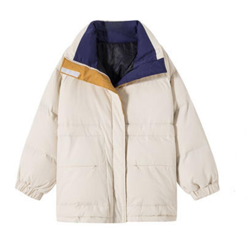 

Women's Jackets Autumn Winter Trendy Patchwork Female Cotton Coats Loose Large Size Lady Parkas Outerwear Casual MujerWomen's, Black