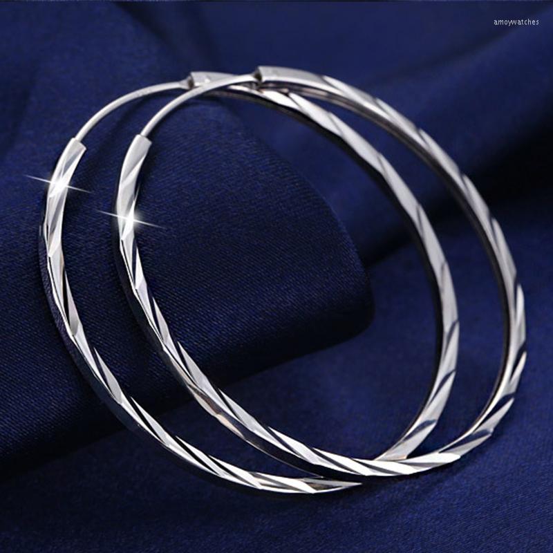 

Hoop Earrings VENTFILLE 925 Sterling Silver Round Circle For Women Gift Fashion Charm Engagement Wedding Jewelry Wholesale