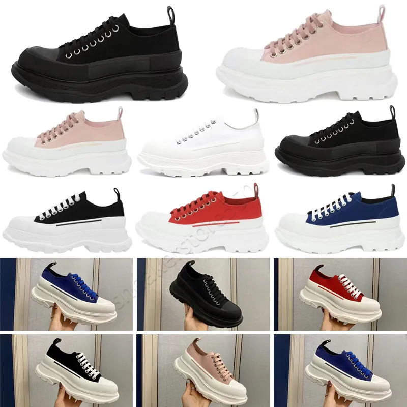 

NEW McQueens Designer Shoes Shoes Casual High Boots Alexanders Fashion Platform Tread Slick Canvas Sneaker Pale Royal Pink Red Royal White Triple Ar Ks, Color 1