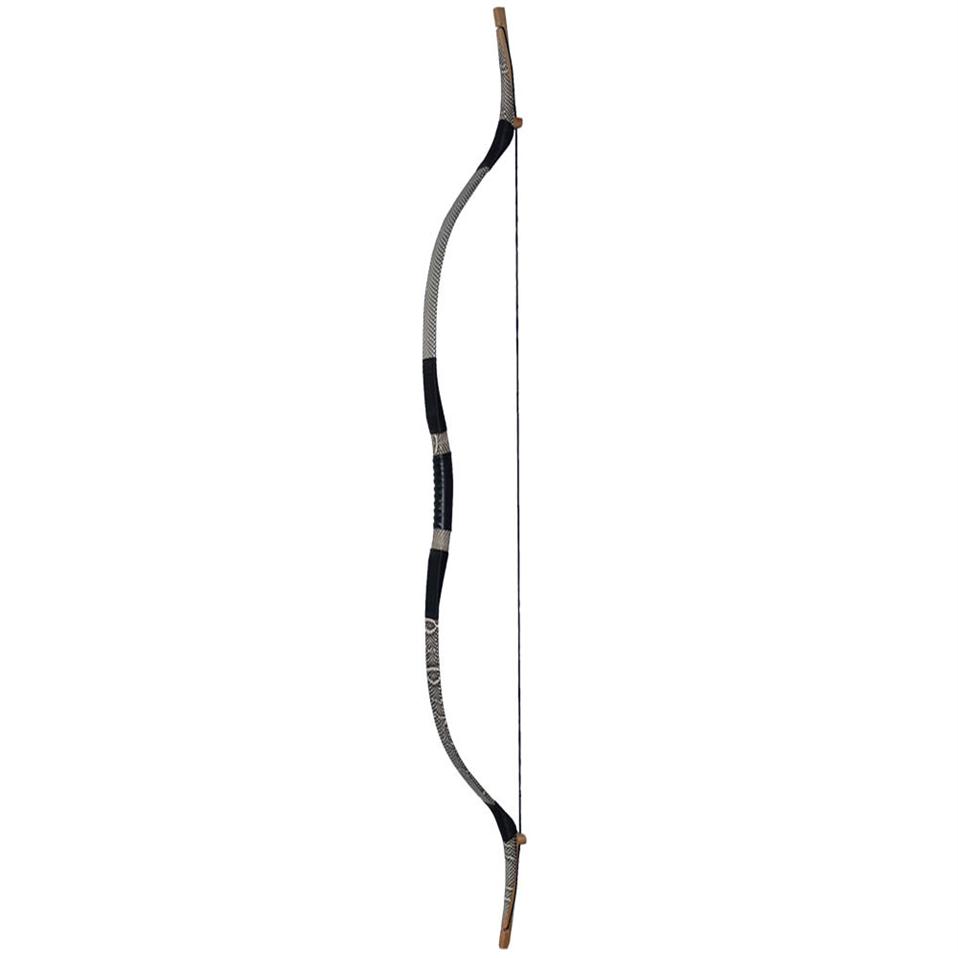 

Pure Handmade Hunting Longbow Archery Recurve Bow White Snake-skin 30-70LBS With String Mats Left Right Hand312r