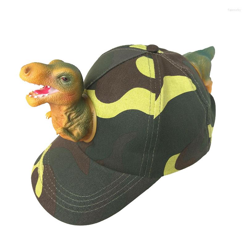 

Ball Caps 3D Dinosaur Outdoor Cap Adjustable Cotton Men Women Multicolor Baseball Leisure Sun Camouflage Hat, Picture shown