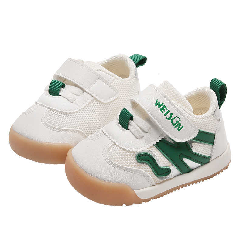 

2023 New Baby Boys' Walking Shoes Soft Soled Anti-skid Baby Shoes Girls' Spring and Autumn Functional Shoes -1 to 2 Years Old, Watermelon red with velvet