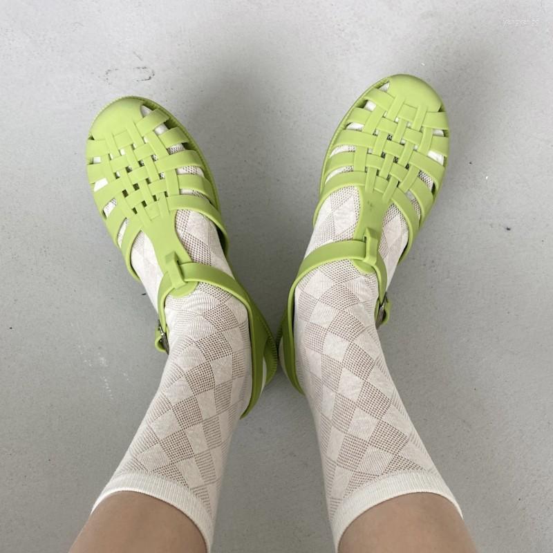 

Women Socks 4Pairs Mesh Cotton Short Summer Thin High Tube Soft Breathable Solid Color Sox Hollow Out Candy Novetly