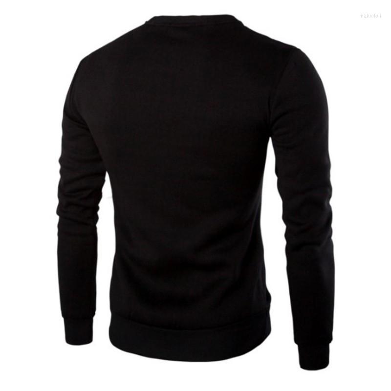

Men's Hoodies 2023 Fashion Men Solid O Neck Sweatshirt Casual Zipper Long Sleeve Tops Streetwear Slim Fit Pullover Plus Size -5XL, Black