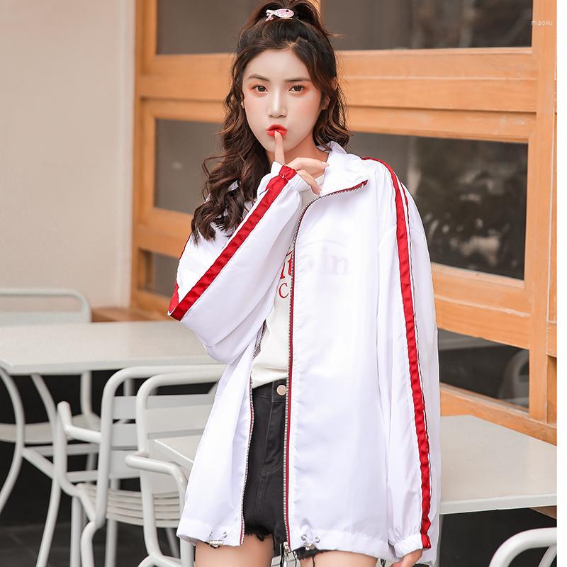 

Women's Jackets Hip Hop Women Tops Jacke Spliced Bomber Jacket Unisex BF Loose Lover Men Harajuku Oversize Female Basic Coats, Black