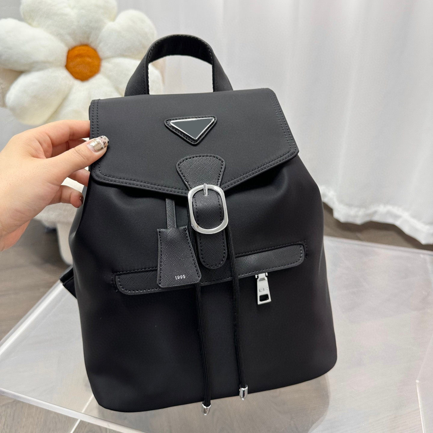

New fashion bag designer men's and women's backpacks, nylon cross-body bags, messenger bags, travel bags, solid black shoulder bags
