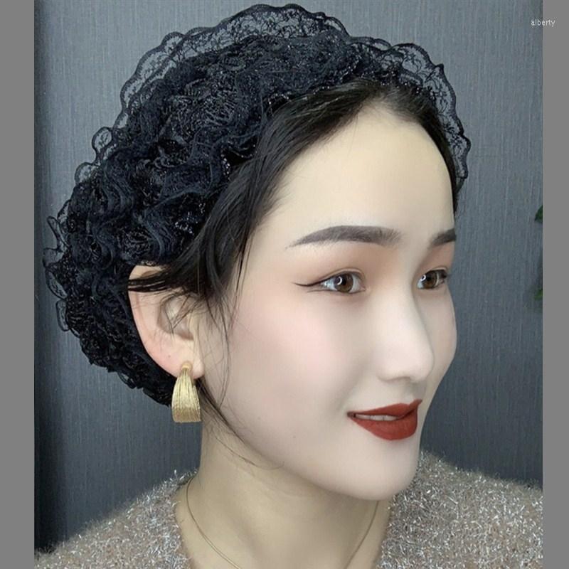 

Ethnic Clothing Fashion Lace Peacock Wrap Head Wraps Bonnet Female Breathable Muslim Turban Cap Headscarf Hat Cancer Hairloss