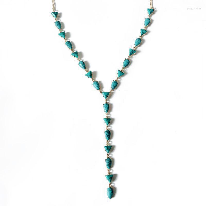 

Pendant Necklaces Fashion Y Necklace Natural Stone Triangle Cute Elegant
