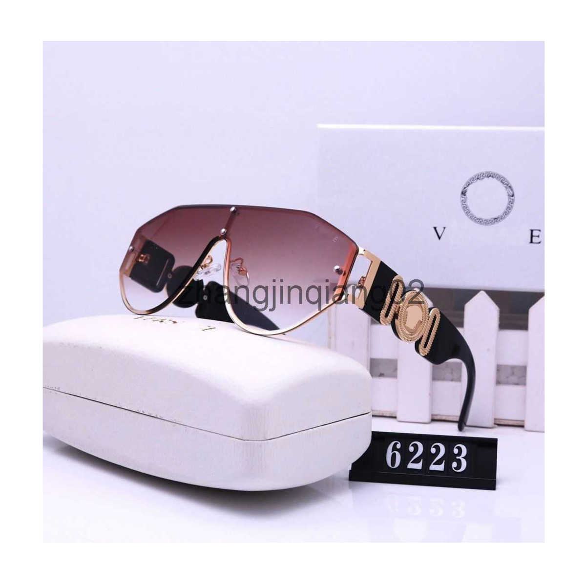 

Designer Versage Sunglass For Woman Mens Cycle Luxurious Fashion Sport Polarize Sunglasses One Piece Anti Ultraviolet Vintage Baseball Glasses