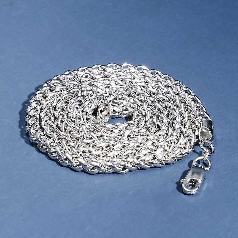 

Hip Hop Men's 925 Silver Necklace Classic Cuban Chain 4mm Sterling Silver Necklace-men's Italian Silver-body Jewellery