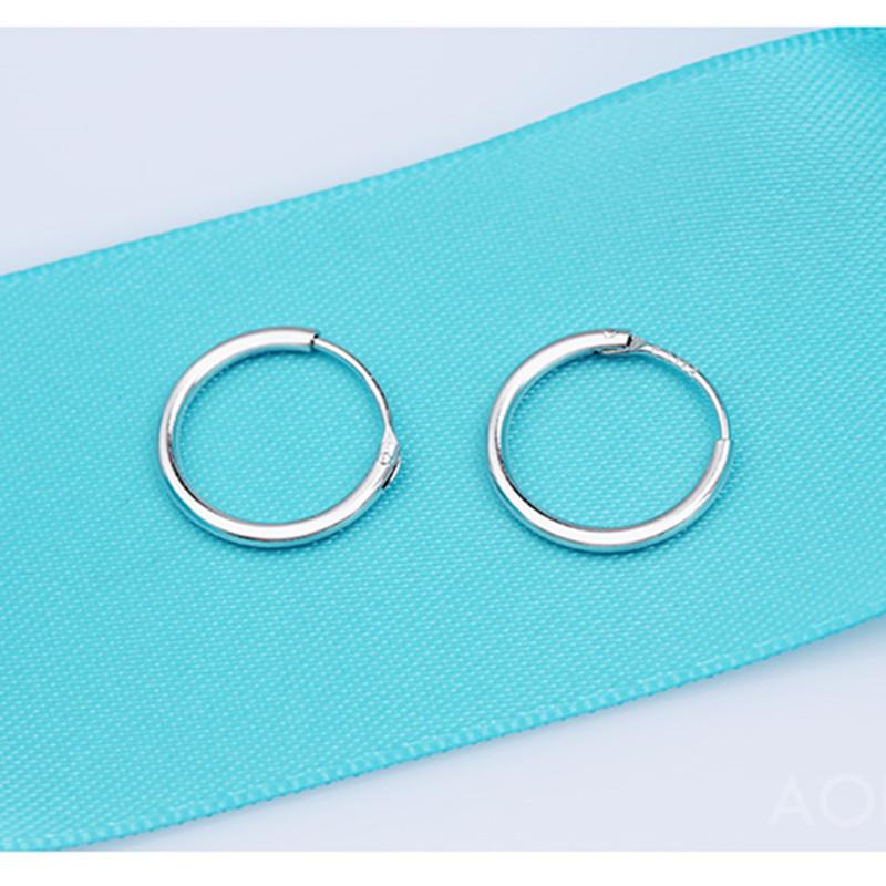 

Hoop Earrings & Huggie 925 Sterling Silver Small Man Earings Fashion Jewelry Ear Rings Circle