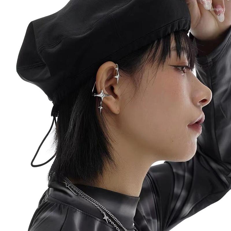 

Backs Earrings FANYIN Star Clip For Women No Piercing Fashion Drop Statement Party Jewelry 1Pair