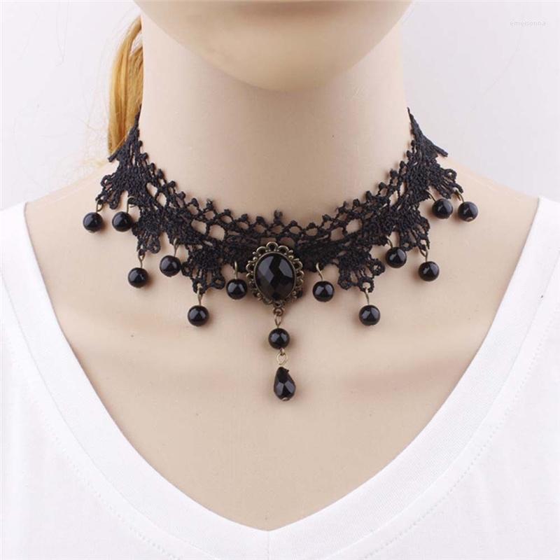 

Choker Trendy Black Lace Necklace For Women Gift Wholesale Simple Jewelry