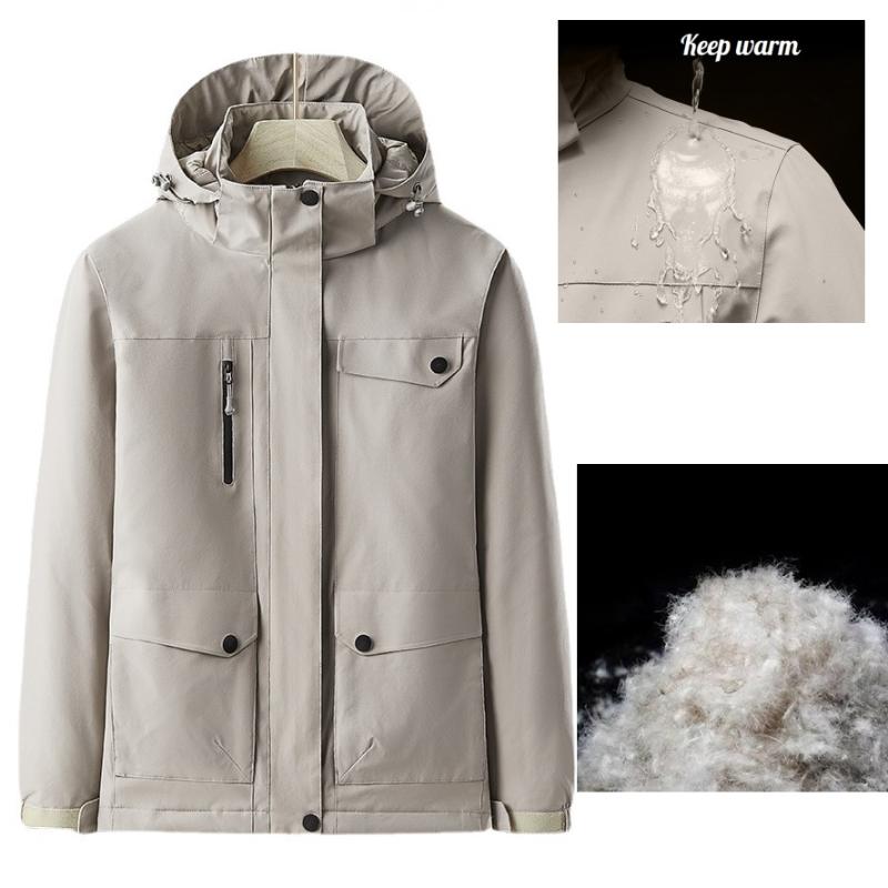 

Men's Jackets Military Men Jacket Lightweight Waterproof Breathable Windbreaker Removable Hooded Outdoor Ski Suit Women Pocket Coat-40Men's, Purple women