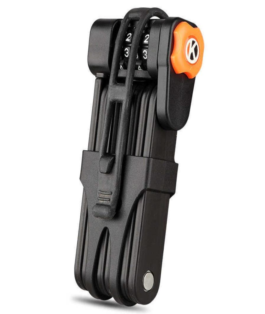

Anticut Bicycle Lock Steel Folding Lock With Portable Mount Bracket MTB Road Bike Password Lock Antitheft Safe Accessories P08245534621