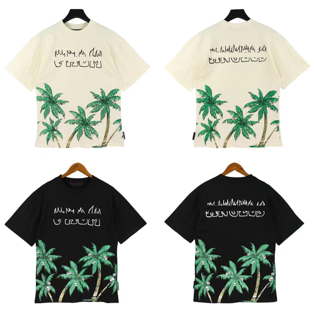 

Men t shirt designer shirts for men women clothes black and white tees spring summer round neck shorts sleeves breathable cotton printed coats clothing