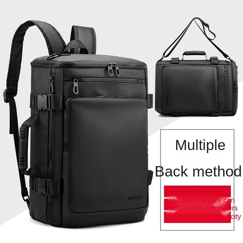

Backpack Style Business Korean Waterproof Men's Shoulder Bag Travel Men Messenger, Black
