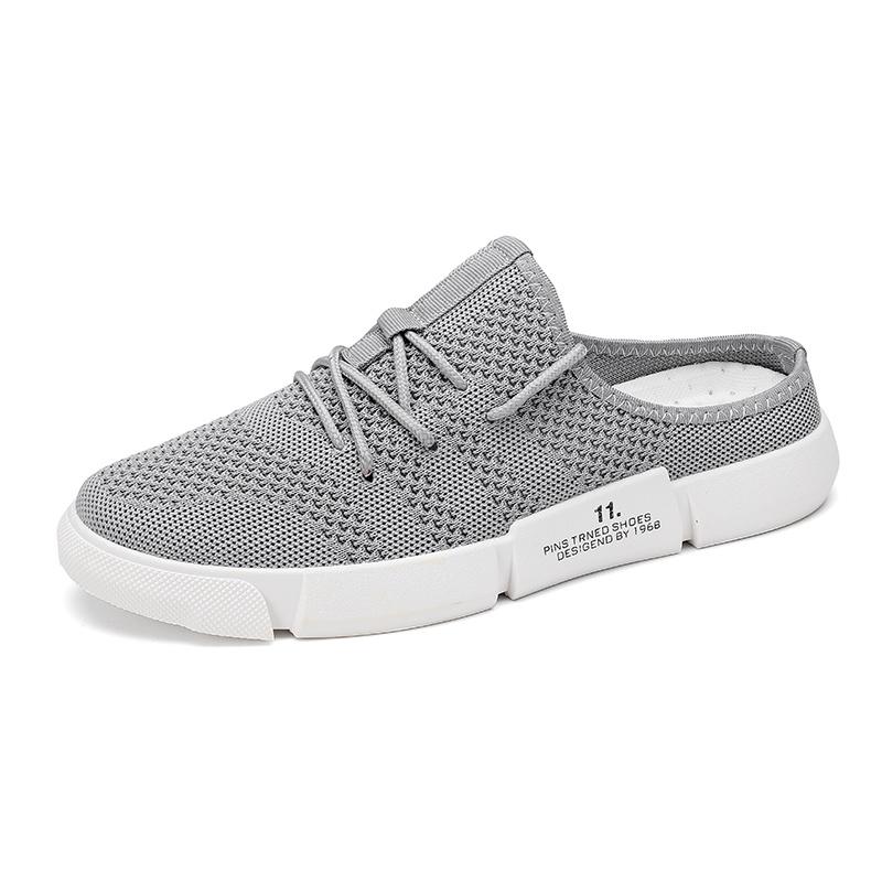 

Motorcycle Armor Sneakers Men 2023 Classic Half Slippers Comfortable Running Shoes MenLinen Summer Espadrilles Male Fashion TrendMotorcycle