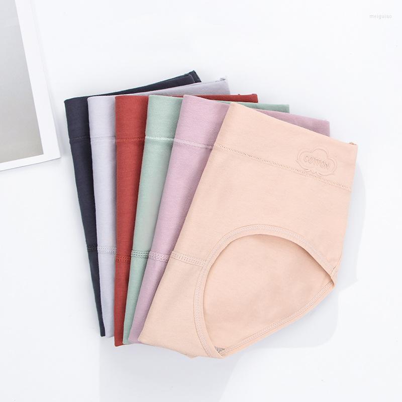 

Women's Panties 6-piece Combination Women's Antibacterial Mid-waist Cotton Underwear, 6-piece set