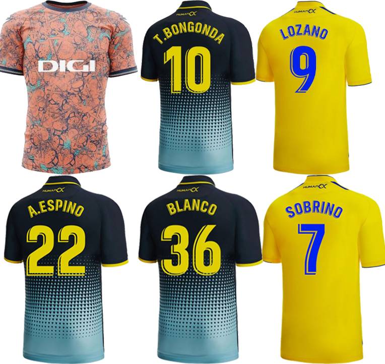 

2023 2024 Cadiz Carnaval Soccer Jerseys LOZANO LUCAS MABIL FALI R. ALCARAZ ALARCON A. NEGREDO BLANCO special Cadiz cf Home Away Football Shirts, Blue