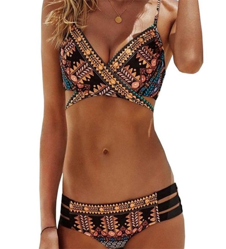 

Sexy Bandage Aztec Biquini String Strappy Swim Wear Bathing Suit Swimsuit Beachwear Swimwear Women Brazilian Bikini 2206307187865