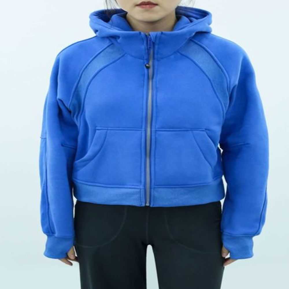 

Short Jacket Designer Lulus Women Autumn and Winter New Scuba Woman Yoga Sports Leisure Full Zip Jackets Plush Hoodie Yellow Techdh8v, 4 band label