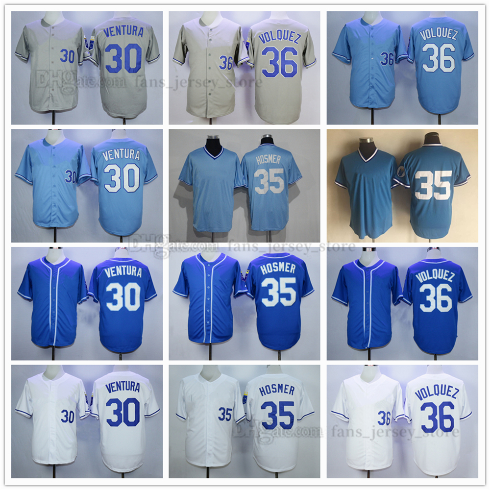 

Movie Mitchell and Ness Baseball Jerseys 30 Yordano Ventura 35 Eric Hosmer 36 Cam Gallagher 4 Alex Gordon Stitched Breathable Sport Sale High Quality, As picture(with team name)