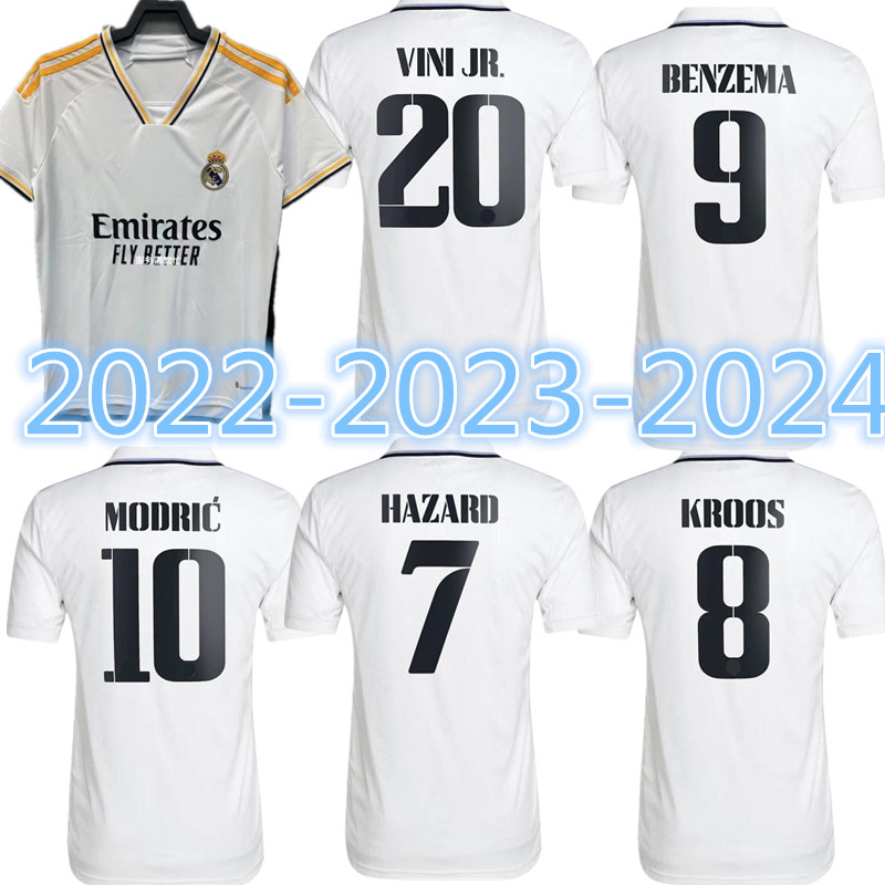 

BENZEMA soccer jerseys 22 23 24 football shirt VINI JR VALVERDE TCHOUAMENI Club World Cup Real Madrids CAMAVINGA MODRIC Champions 2022 2023 2024camiseta men kids kit, Black