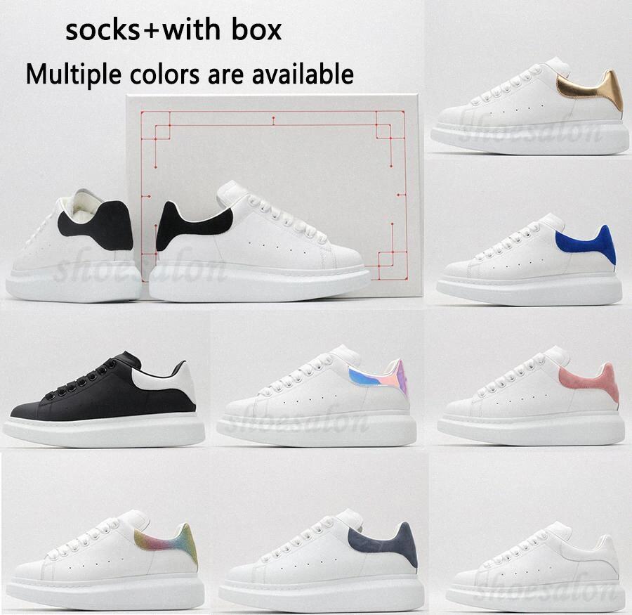

NEW McQueens Designer Shoes with box 2022 shoes designer men women womens Leather Lace Up white mens Sole espadrilles oversized flats vel rp, 22