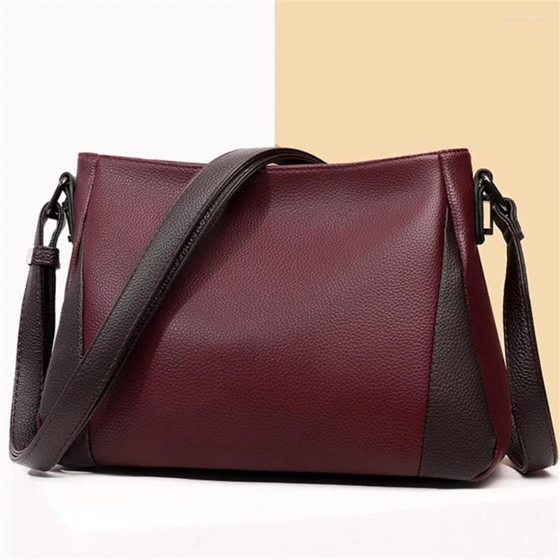 

Evening Bags Soft Split Leather Women Shoulder Bag Designer Simple Fashion Women's Messenger Crossbody For Lady 2023, Black