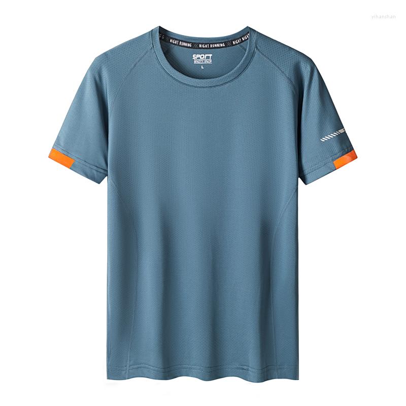 

Men's T Shirts Quick Dry Sport Shirt For Men Short Sleeve Summer Casual Plus Big Size Tops Gym T-shirts Fast-dry Training Running Sportswear, Black