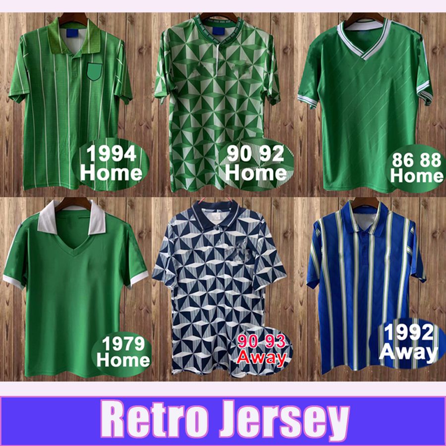 

90 91 92 93 Northern Ireland Soccer Jerseys Retro Mens National Team Home Gray White Away Football Shirt Short Sleeve Uniforms 666, Fg11450 1992 away