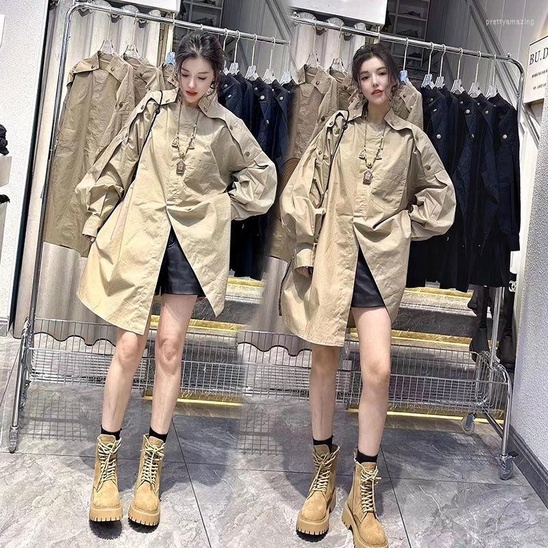 

Women's Blouses 2023 Women's Blouse Mid-length Office Lady Korean Style Solid Color Shirt Loose Button Up Tops Casual Summer Fashion, Black